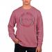 Men's Uscape Apparel Maroon Saint Joseph's Hawks Pigment Dyed Fleece Crew Neck Sweatshirt