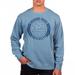 Men's Uscape Apparel Blue BYU Cougars Pigment Dyed Fleece Crew Neck Sweatshirt