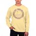 Men's Uscape Apparel Yellow ECU Pirates Pigment Dyed Fleece Crew Neck Sweatshirt