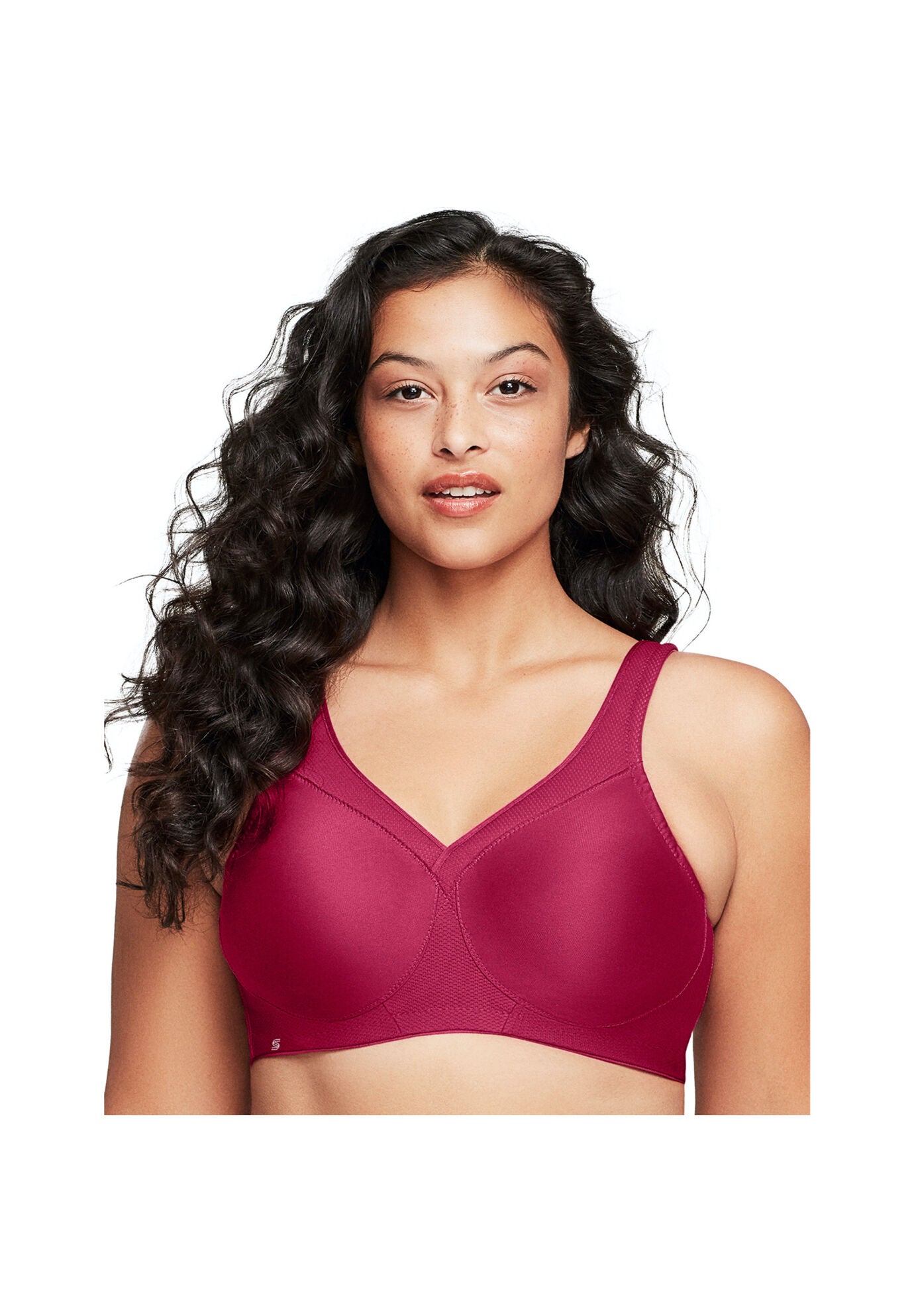 Plus Size Women's MAGICLIFT® SEAMLESS SPORT BRA 1006 by Glamorise in Ruby Red (Size 40 G)