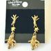 Disney Jewelry | 2 Vintage Disney Winnie The Pooh Piglet Earrings Set Post Pierced Disneyana Gold | Color: Gold | Size: Os