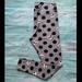 Lularoe Pants & Jumpsuits | Disney Nbc Lularoe Gray Black Polka Dot Jack Face Pattern Tall & Curvy Leggings | Color: Black/Gray | Size: Tall & Curvy