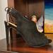 Jessica Simpson Shoes | Jessica Simpson Peep Toe Black Heels Size 6 | Color: Black/Silver | Size: 6