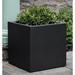 Campania International Farnley Fiberclay Composite Planter Box Fiberglass in Black | 17.75 H x 17.75 W x 17.75 D in | Wayfair 94-882-13902