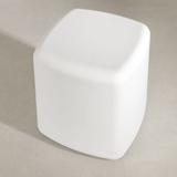 South Shore Sweedi Novelty Ottoman Plastic in White | 16 H x 16 W x 16 D in | Wayfair 14263