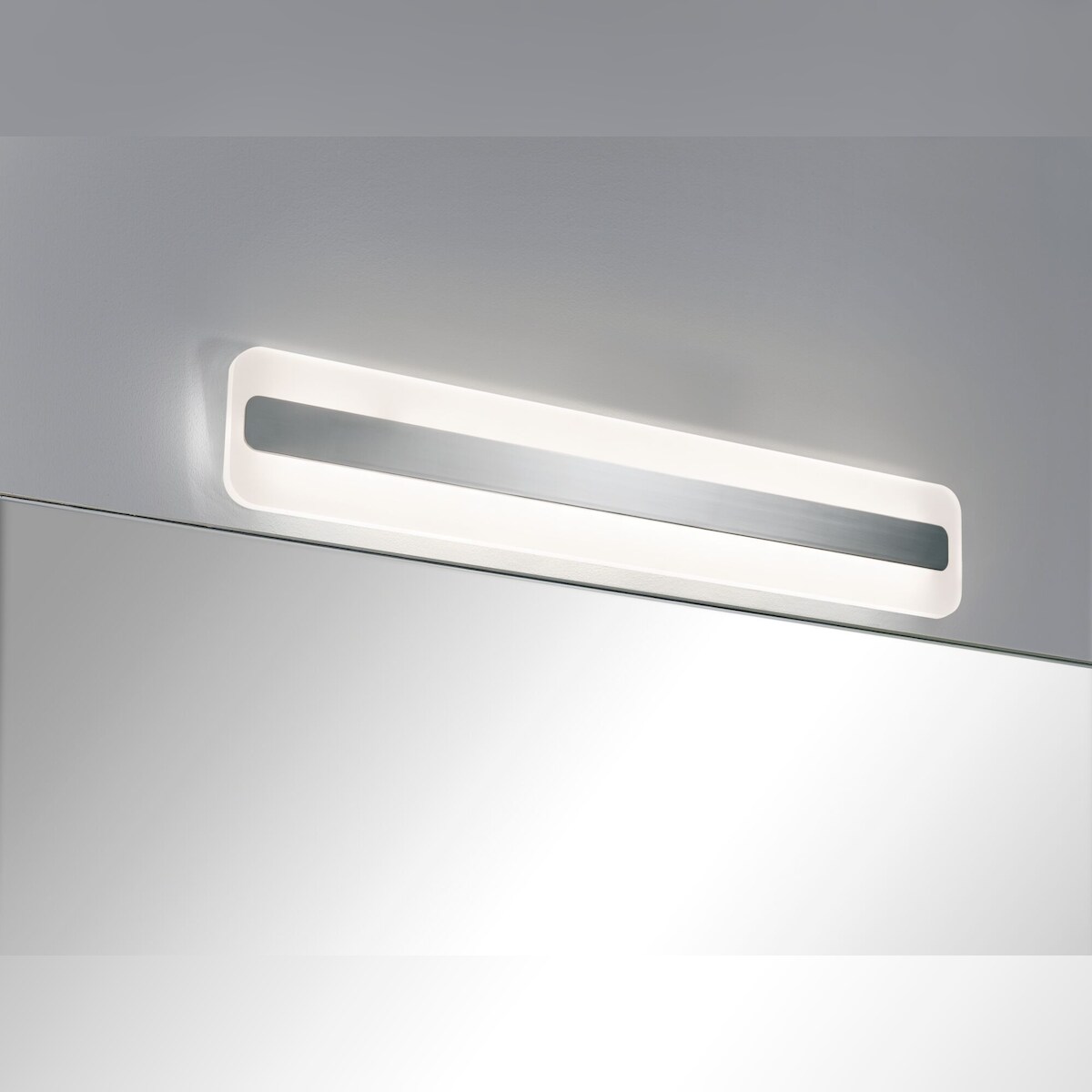 Paulmann LED Spiegelleuchte Lukida IP44 3000K 650lm 230V 9W Chrom#Weiß 70463 Image
