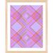 AllModern Eemil 34 (Lavender) By Jessica Poundstone - Framed Wall Art Paper in Blue/Indigo/Red | 20 H x 16 W x 1.25 D in | Wayfair