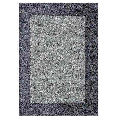 Tapis à bordures gris 160x230cm