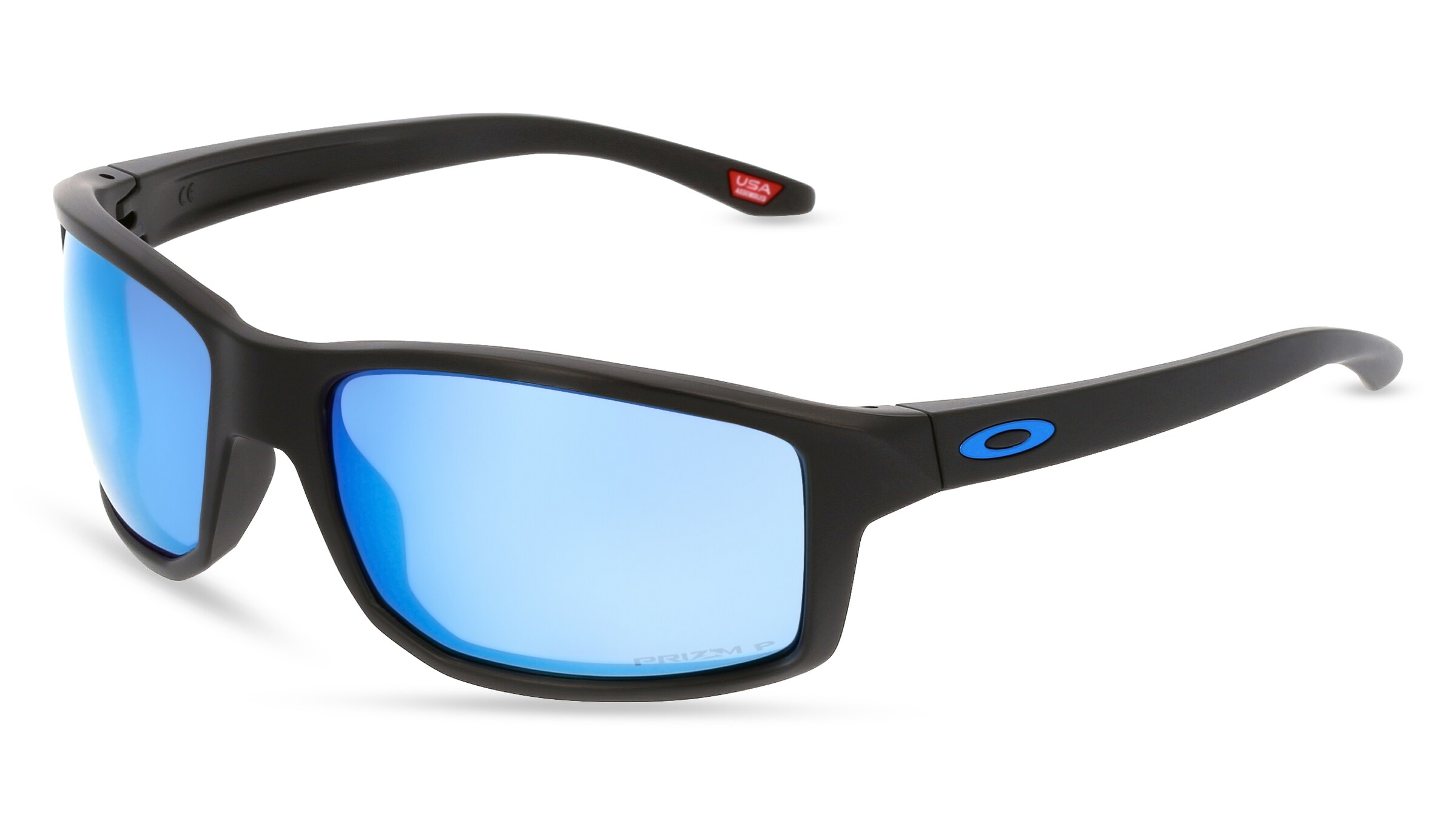 Oakley OO9449 GIBSTON Herren-Sonnenbrille Vollrand Quadratisch Kunststoff-Gestell, schwarz