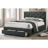 Furniture of America Malaer Modern Tufted 1-drawer Platform Bed