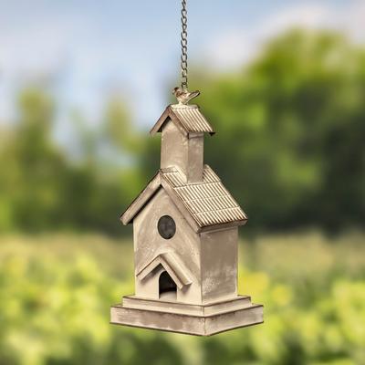 Hanging Galvanized Birdhouse 