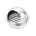 Spherical Air Vent 4.7 Inch 120mm 304 Steel Thickened Exhaust Grille Cover - Silver Tone