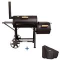 TAINO Yuma Massiver Smoker BBQ GRILLWAGEN Holzkohle Grill 90 kg 3,5mm Set Haube