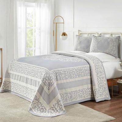 Lyron Bedspread Set, Full / Double, Slate Blue