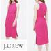 J. Crew Dresses | J.Crew Button Back Midi Dress In Hot Pink | Color: Pink | Size: 6