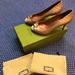 Gucci Shoes | Authentic Gucci Gg Monogram Peep Toe Heels W/ Gucci Box And Gucci Shoe Bags | Color: Gold/Pink | Size: 7.5