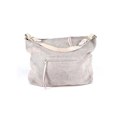 Sorial Leather Shoulder Bag: Pink Solid Bags