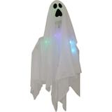 1.6-ft. Light-Up Ghost Set of 2, Color-Changing, Indoor/Covered Outdoor Halloween Decoration, Poseable, Battery-Operated - Haunted Hill Farm HHGHST-10HLS