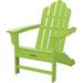 All-Weather Contoured Adirondack Chair with Hideaway Ottoman- Lime - Hanover HVLNA15LI