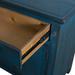 Palm City 32-In. Accent Storage Chest with 1 Drawer, 2 Shutter Doors, and Hidden Shelf in Rustic Blue - Hanover HLR008-BLU