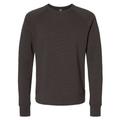 J America JA8707 Ripple Crewneck Sweatshirt in Black size Medium | Cotton/Polyester Blend 8707, 8707JA