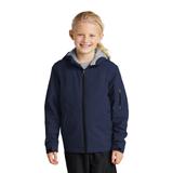 Sport-Tek YST56 Youth Waterproof Insulated Jacket in True Navy Blue size Medium | Polyesterfill