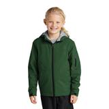 Sport-Tek YST56 Youth Waterproof Insulated Jacket in Forest Green size XS | Polyesterfill