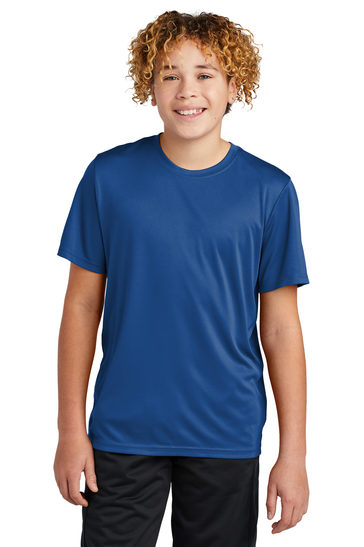 Sport-Tek YST720 Youth PosiCharge Re-Compete Top in True Royal Blue | Polyester YST72