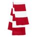 Sportsman SP02 Rugby-Striped Knit Scarf in Red/White | Acrylic