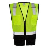 Kishigo K1509 Black Bottom Mesh Class 2 Vest in Lime size Small/Medium | Polyester 1509