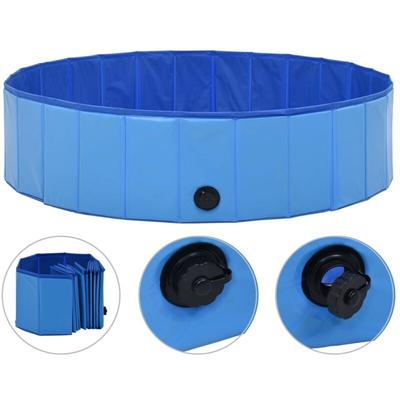 Hundepool Faltbar Blau 120 x 30 cm pvc Vidaxl Image