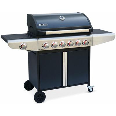 6-burner gas barbecue with 1 sid...