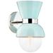 Mitzi Gillian 10 1/2"H Nickel Robins Egg Blue Wall Sconce