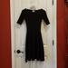 Lularoe Dresses | Lularoe Women's Solid Black Nicole Style Dress 3/4 Sleeve Sz Xxs | Color: Black | Size: Xxs