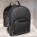 Michael Kors Bags | Michael Kors Jaycee Large Zip Pocket Backpack Black | Color: Black/Silver | Size: Large