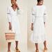 Anthropologie Dresses | Anthropologie Ebba Midi White Eyelet Dress Size 8 Petite | Color: White | Size: 8p