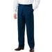 Men's Big & Tall KS Signature Easy Movement® Plain Front Expandable Suit Separate Dress Pants by KS Signature in Navy (Size 54 40)