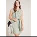 Anthropologie Dresses | Cloth & Stone Green Chambray Button Down Sleeveless Safari Tie Utility Dress | Color: Green | Size: M