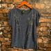 Anthropologie Tops | Anthropologie W5 Navy Striped Top With Gold Stars | Color: Blue/White | Size: L