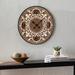 Aprille Round Wall Clock by SEI Furniture in Natural