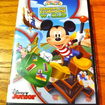 Disney Media | Disney Jr Mickey Mouse Clubhouse Around The Clubhouse World On Dvd | Color: Red | Size: Os