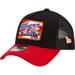 Men's New Era Black Wood Brothers Racing Legends A-Frame 9FORTY Snapback Hat