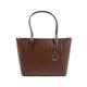 19V69 ITALIA Damen Handbag Dark Brown V09 Palmiert Schokolade Tasche Made in Italy, braun