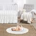 Rose White Baby Play Mat By Sweet Jojo Designs, Wood in White/Blue | Wayfair Playmat-Rose-WH
