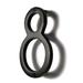 NACH 8" H Metal Floating Mount House Number Metal in Black | 8 H x 4.52 W x 0.3 D in | Wayfair HH-SDW8-BLK-8