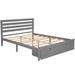 Red Barrel Studio® Full Size Platform Bed w/ 2 Drawers & Headboard, White Wood in Gray, Size 40.7 H x 63.8 W x 80.7 D in | Wayfair