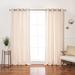 Eider & Ivory™ 100% Cotton Solid Color Semi Sheer Curtain Panels 100% Cotton in White | 84 H x 52 W in | Wayfair FBAAAA93C6464084A52E3AA391959088