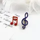 Profitez de la musique épingles en émail Notes de musique Piano personnel broches enfants veste