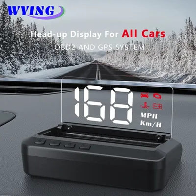 WYING – projecteur d'alarme de voiture C100 GPS HUD OBD2 accessoires électroniques compteur de
