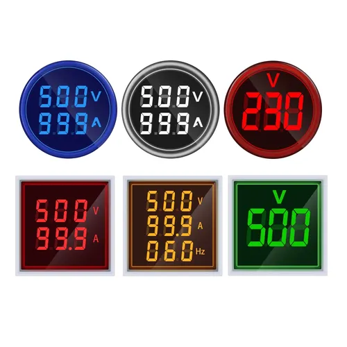 Voltmètre numérique LED, ampèremètre Hertz HZ, AC 50-500V 0-100A, tension, courant, testeur d'ampli,